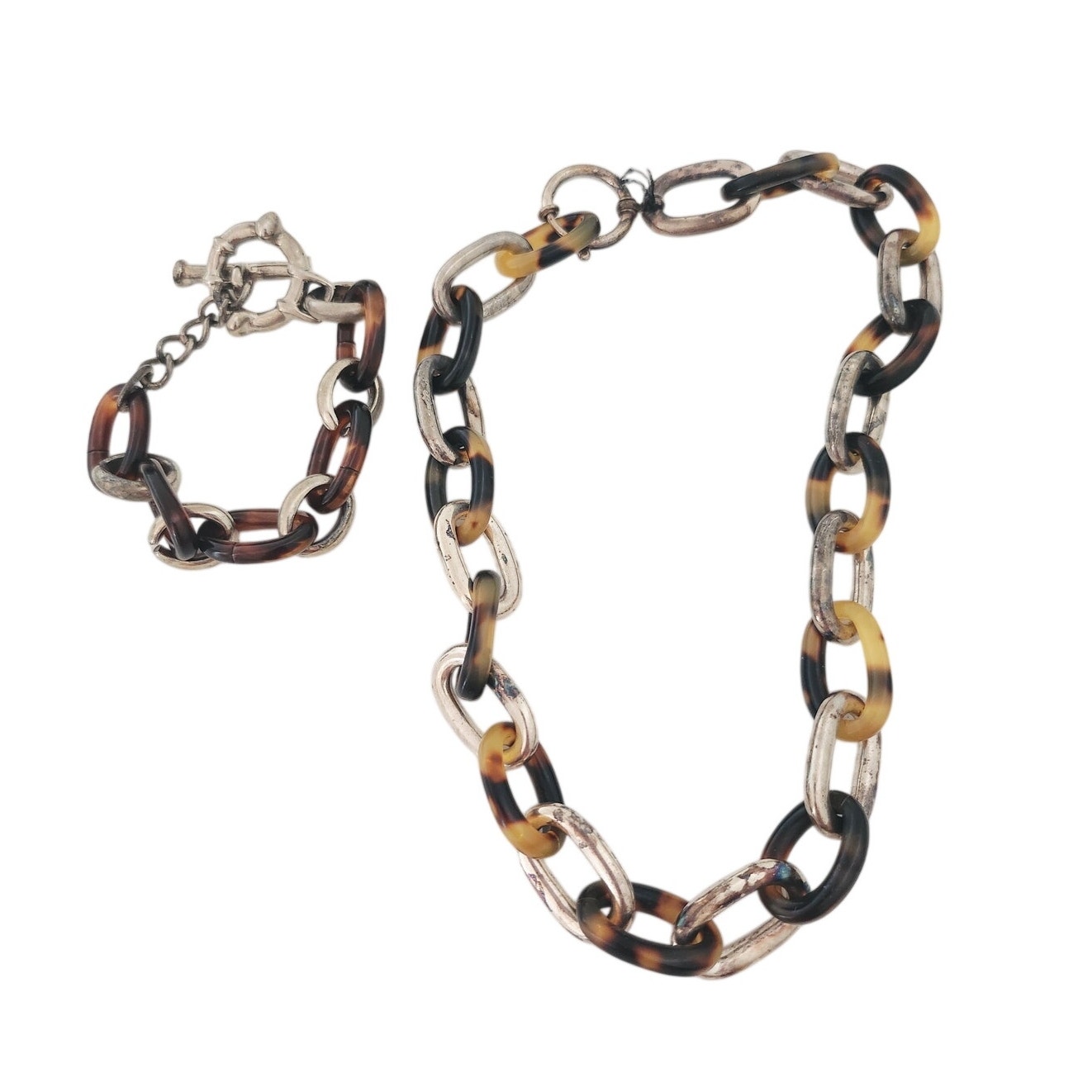 Tortoise Necklace And Bracelet Set